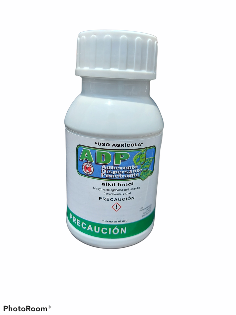 ADP 25 (Adherente) Alkil fenol eter polioxietilenico 25% 240 ML.