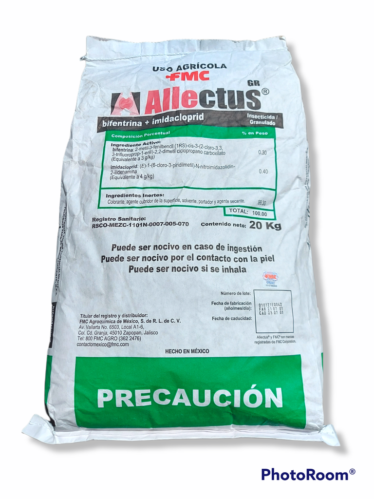 ALLECTUS Bifentrina 4.58% Imidacloprid 22.87% 20kg