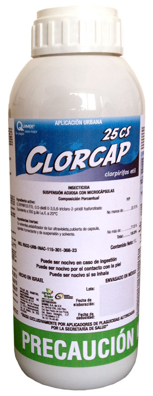 CLORCAP 25 CS Clorpirifos etil 22.70% 1 L