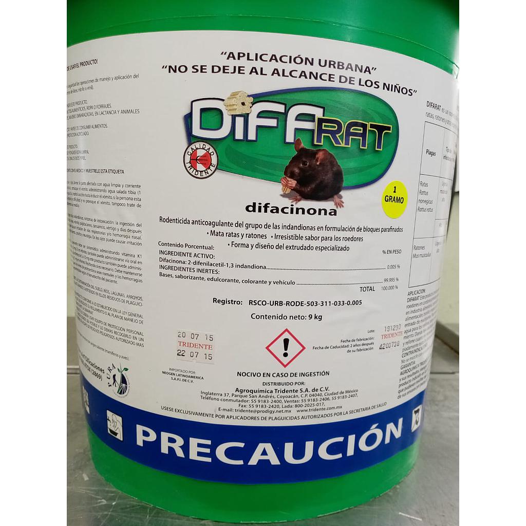 DIFARAT Difacinona 0.005% canicas 9 kg