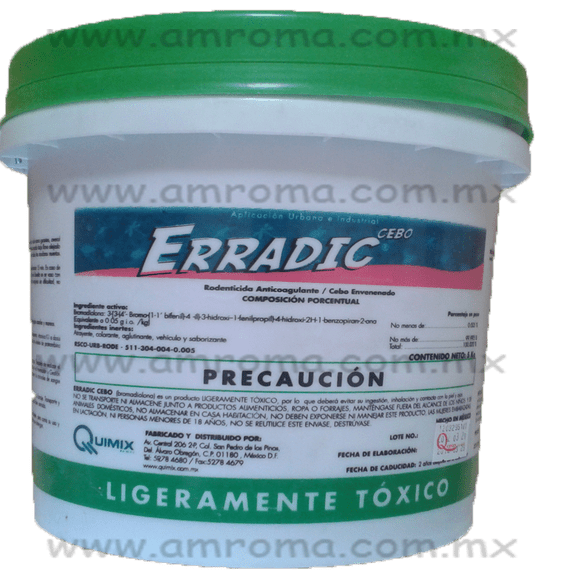 ERRADIC GRANULADO Bromadiolona 0.005% 5 kg