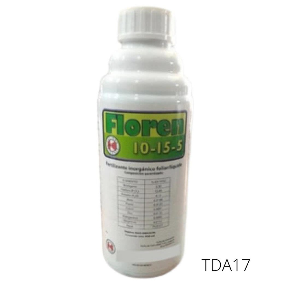 FLOREN 10-15-5 Fertilizante foliar 950 ml