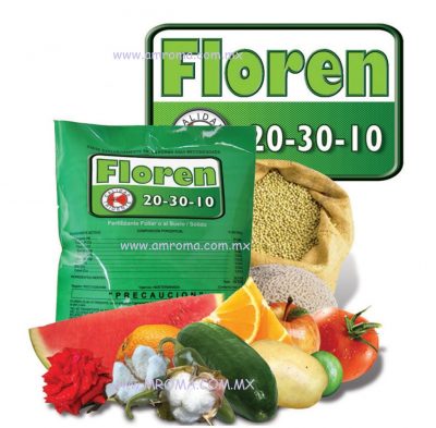 FLOREN 20-30-10 Fertilizante foliar 1 kg