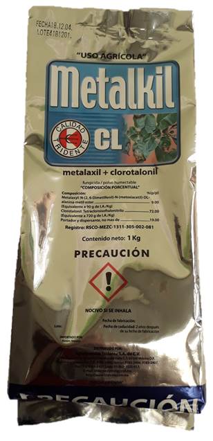 METALKIL CL Metalaxil 9% + Clorotalonil 72% 1 kg
