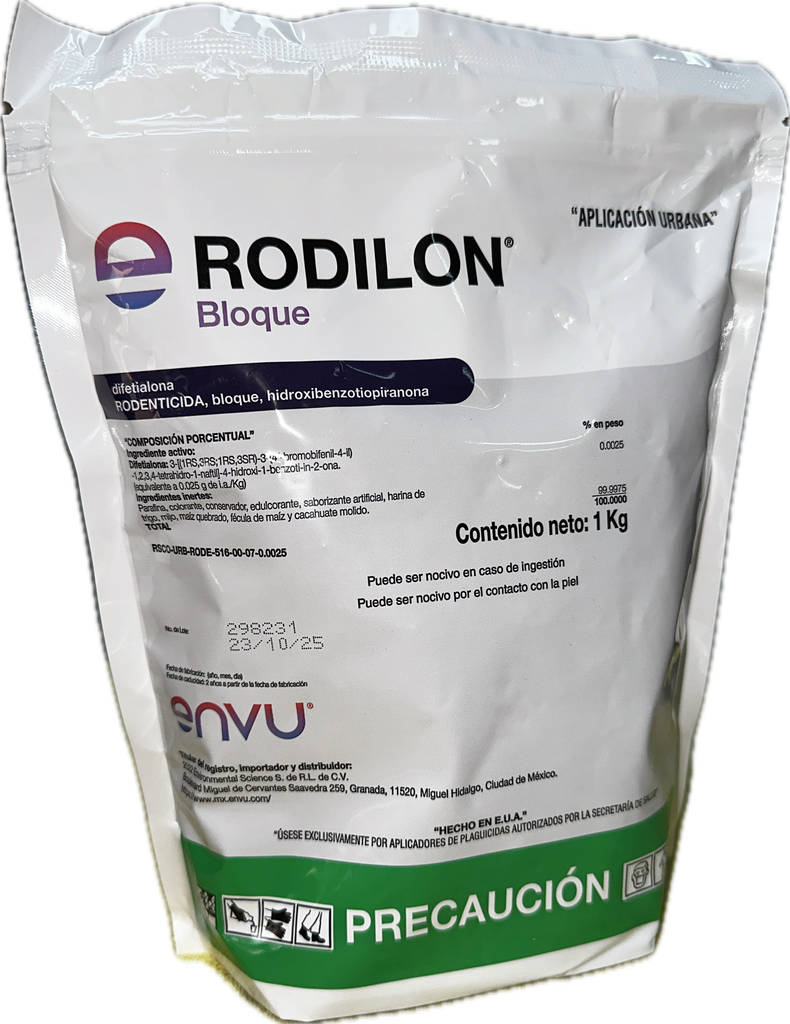 RODILON BLOQUE Difetialona 0.0025% kg