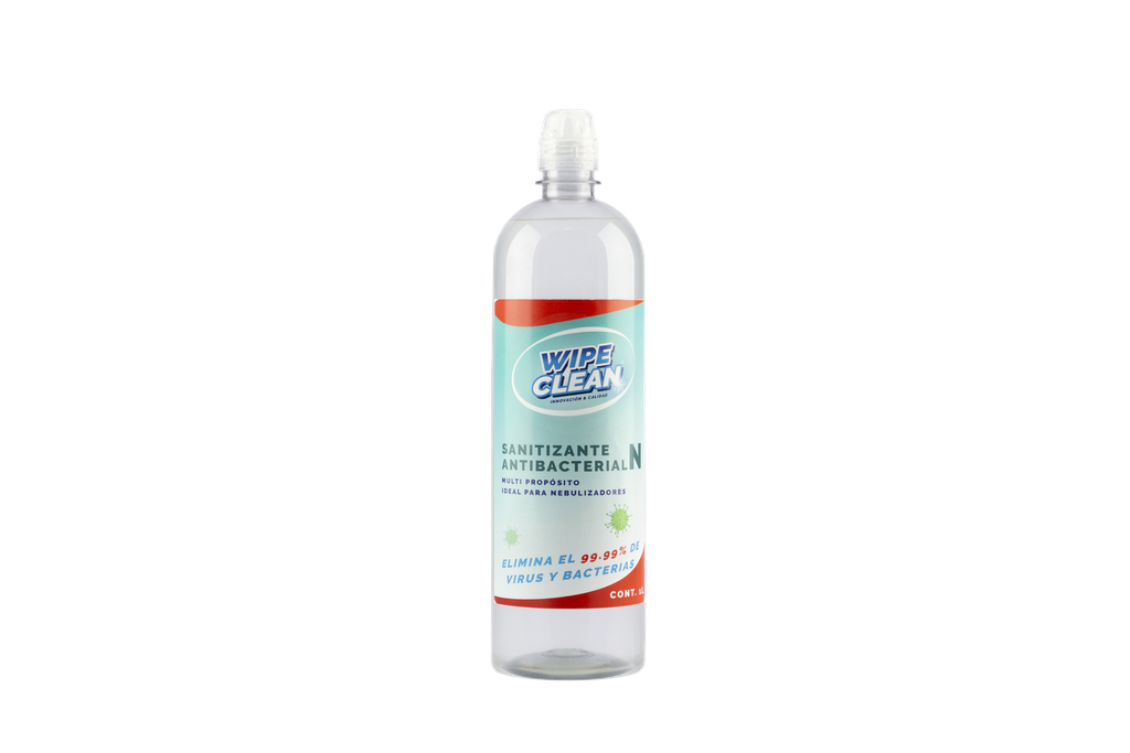 Wipe Clean Sanitizante para Nebulizadores Botella 1 LT
